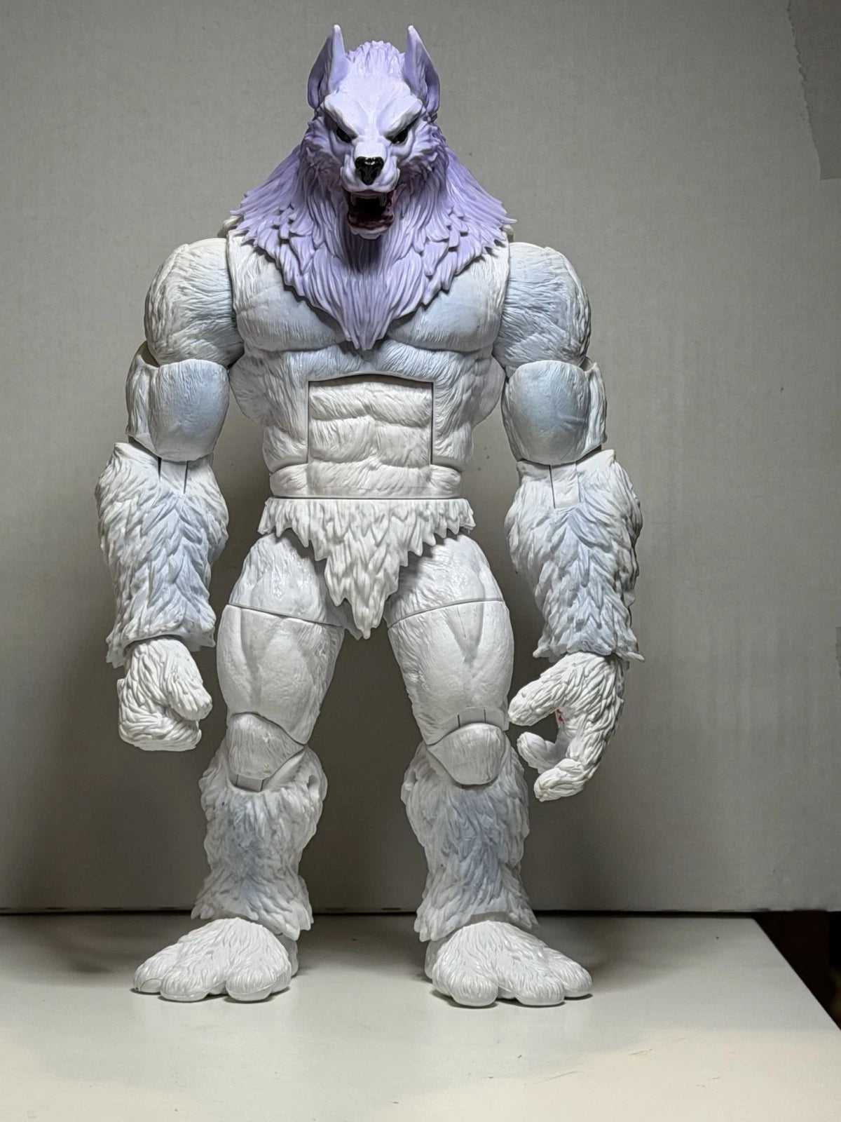 Custom Norse God Skoll Werewolf Wolf Kong MYTHOS 1/12 White Baf Marvel Legends