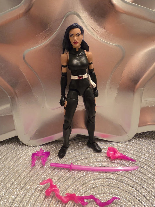 Marvel Legends 2020 BLACK SUIT PSYLOCKE FIGURE Loose X-men Amazon 3 Pack