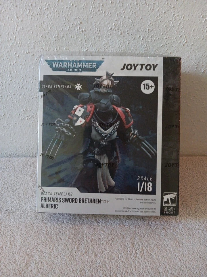 JoyToy 1/18 Warhammer 40K Black Templars Primaris Sword Brethren Alberic