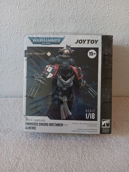 JoyToy 1/18 Warhammer 40K Black Templars Primaris Sword Brethren Alberic