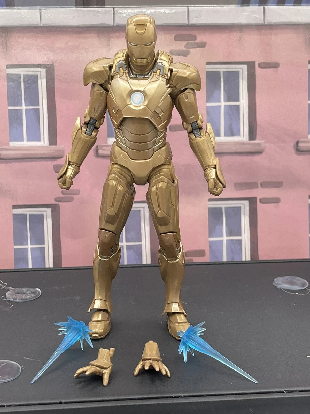 IronMan Mark 21 Marvel Legends Gold Midas Infinity Saga From Happy Hogan 2pk