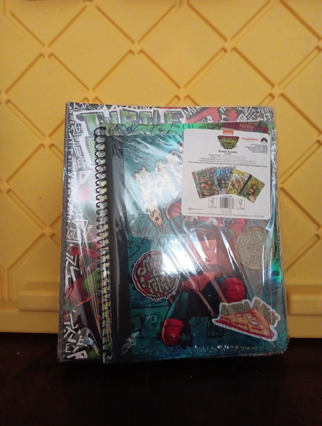 TMNT Binder Bundle Mutant Mayhem Mikey Includes 4 items 2023 New Sealed School