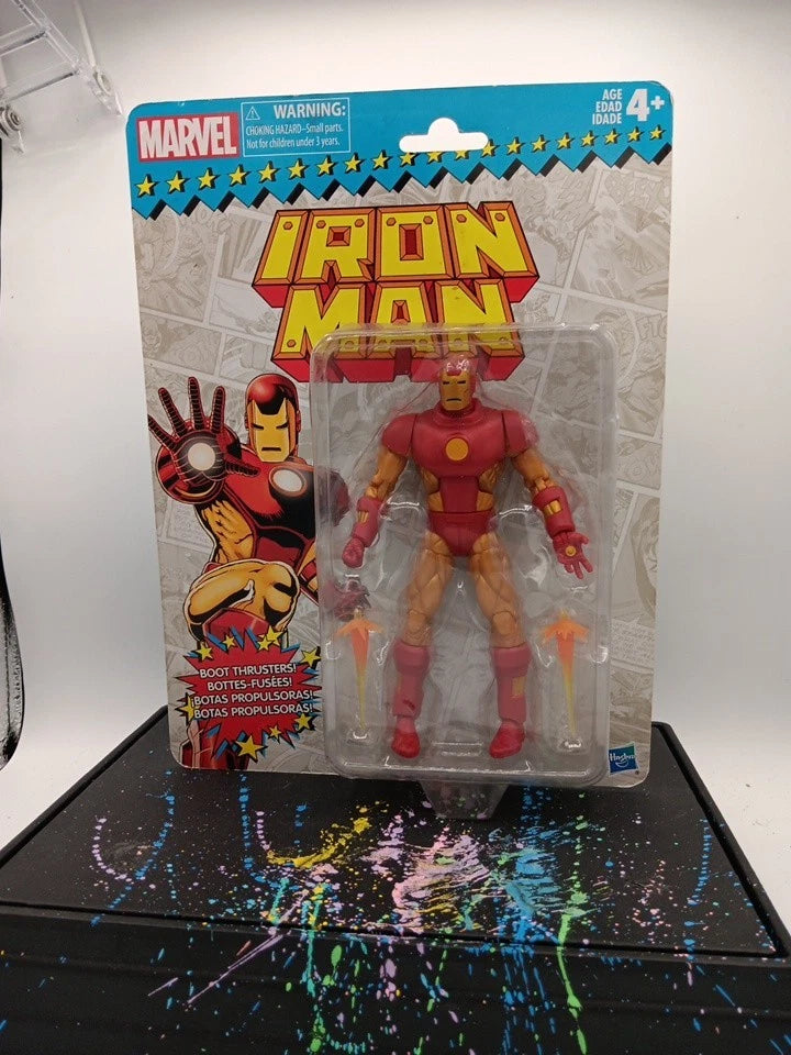 MARVEL IRON MAN FIGURE 6" RETRO VINTAGE SERIES 1 HASBRO