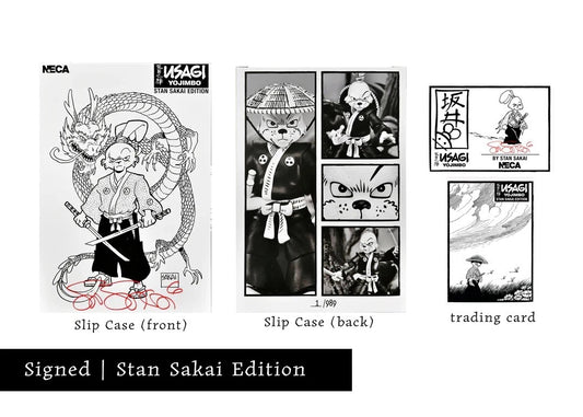 Usagi Yojimbo NECA 7" Figure Stan Sakai Edition Black and White Signed Box