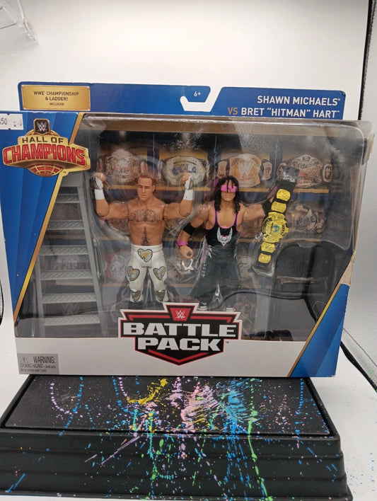 wwe/wwf hall of champions battle pack Brett Hart/Shawn Michaels