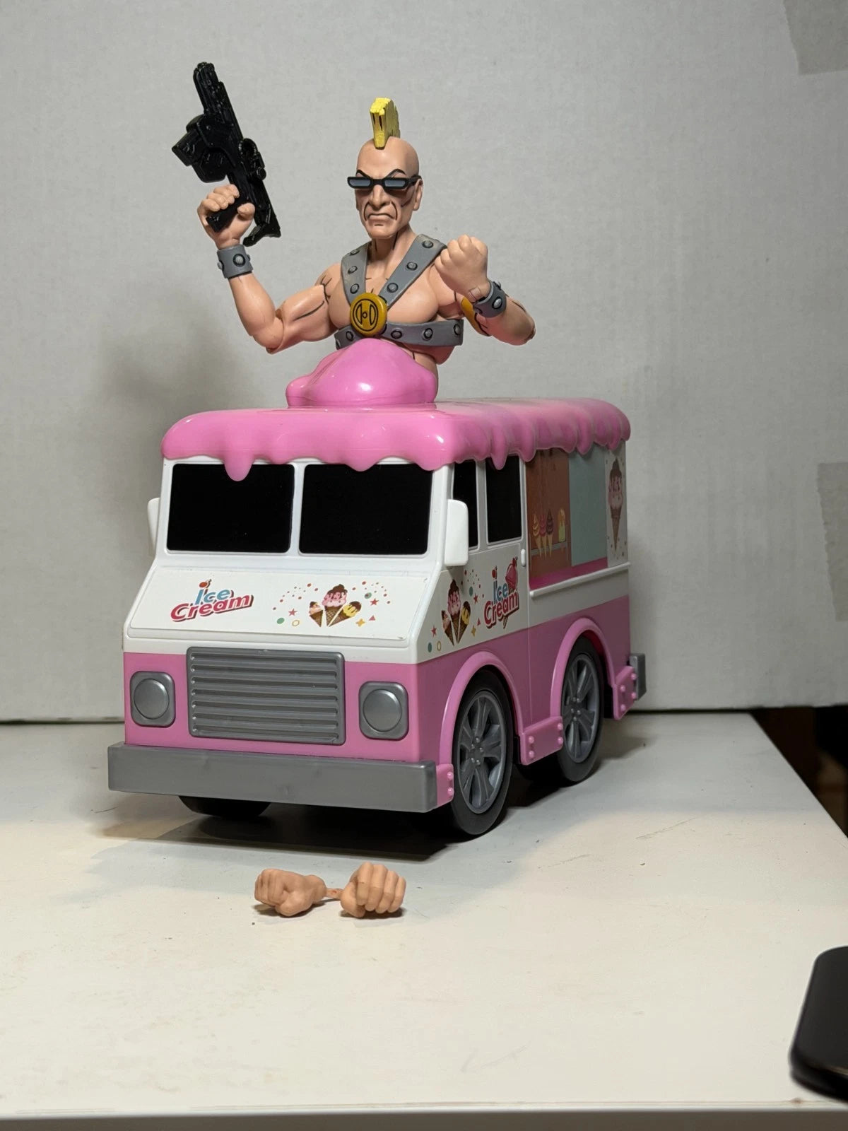 Custom Grunt Jce Cream Truck NECA Teenage Mutant Ninja Turtles TMNT Cartoon