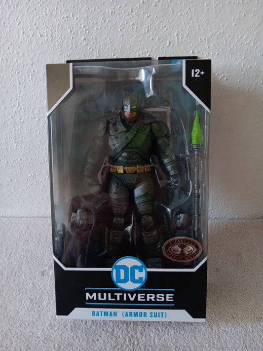 McFarlane DC Multiverse Batman Armor Suit Platinum Edition 7” Figure