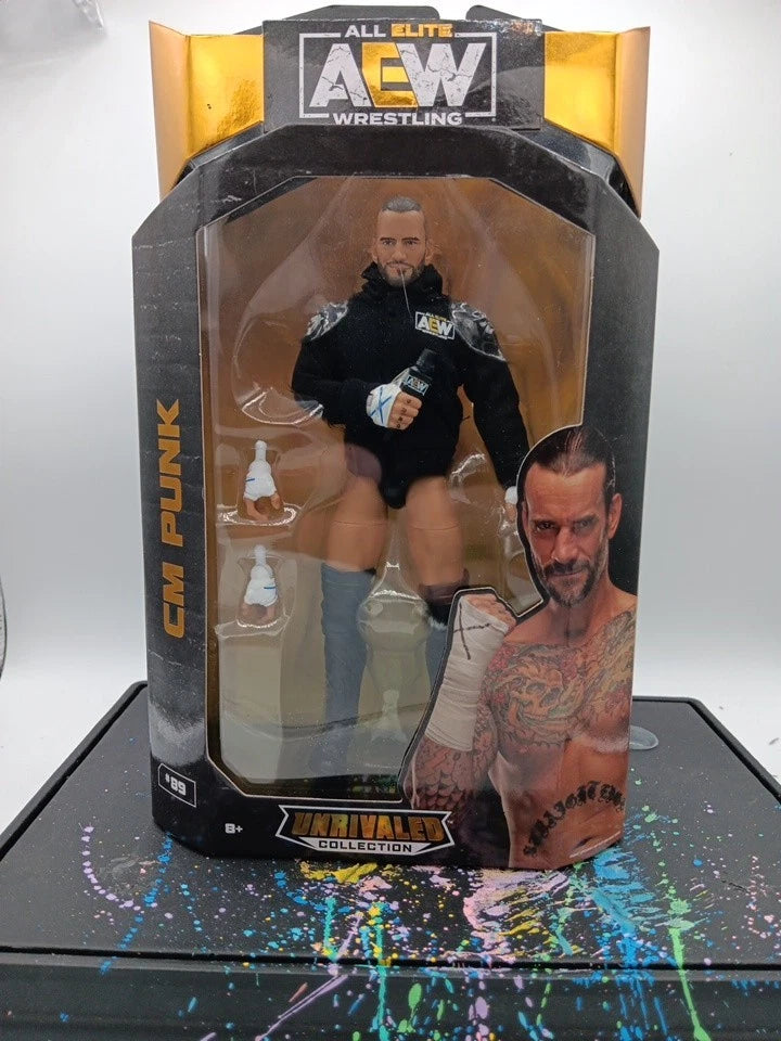 AEW Unrivaled Collection #89 CM Punk Wrestling Action Figure Walmart Exclusive