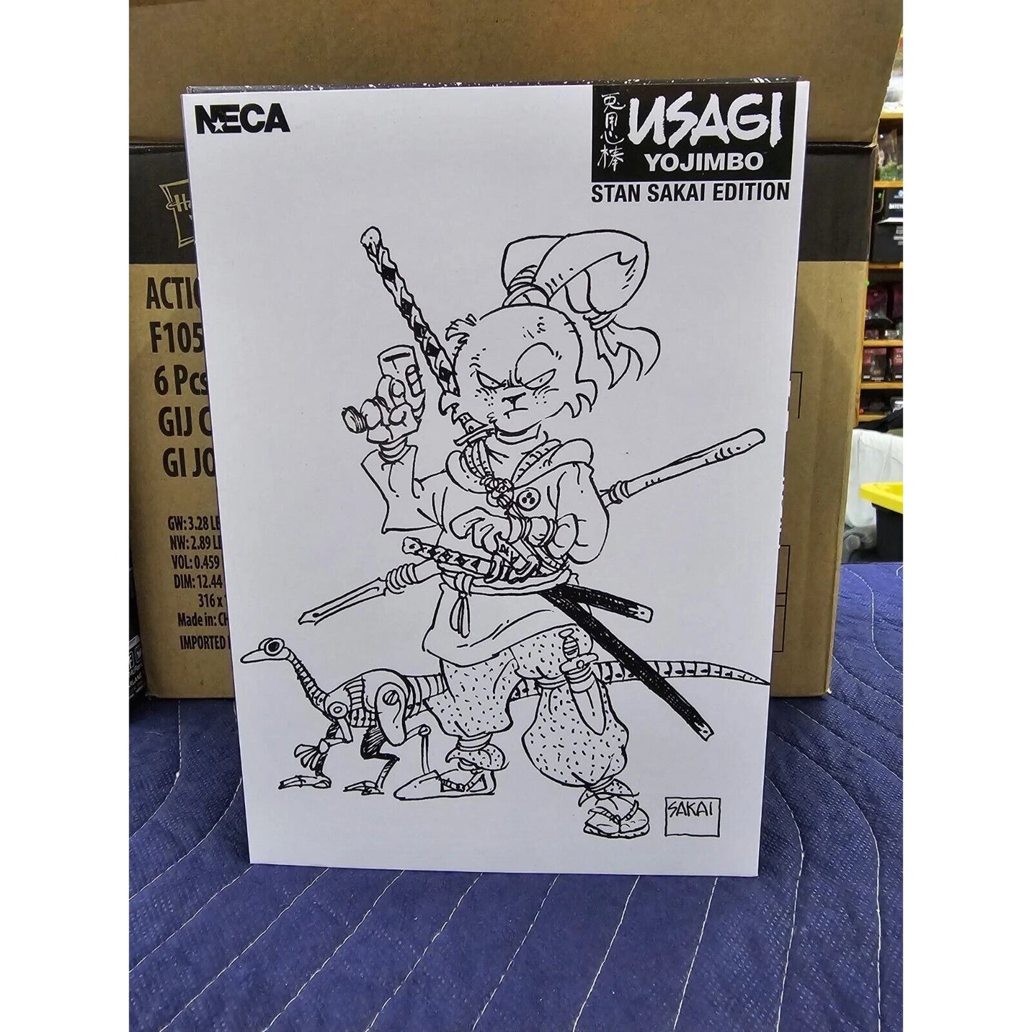NECA TMNT Space Usagi Yojimbo Black & White 787/989 Stan Sakai Edition - No Card