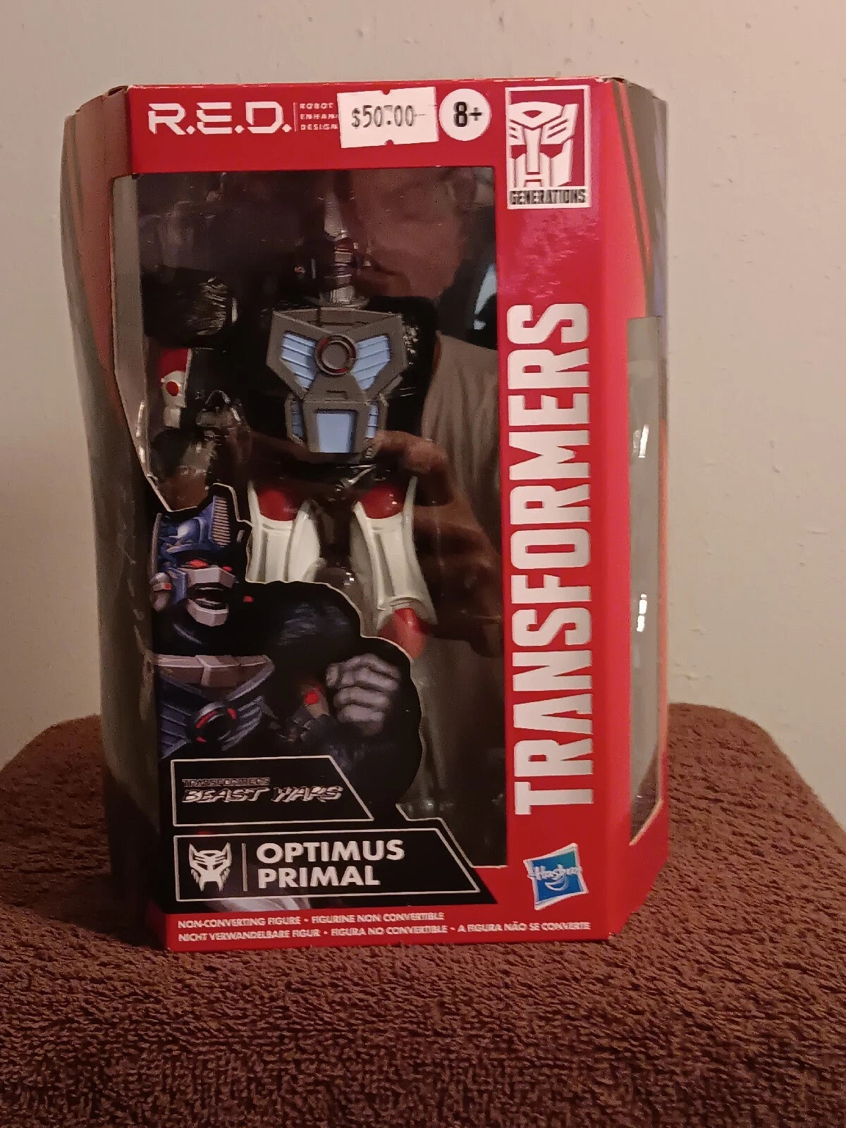 TRANSFORMERS- BEAST WARS- OPTIMUS PRIMAL- HASBRO 2021- R.E.D- GENERATIONS