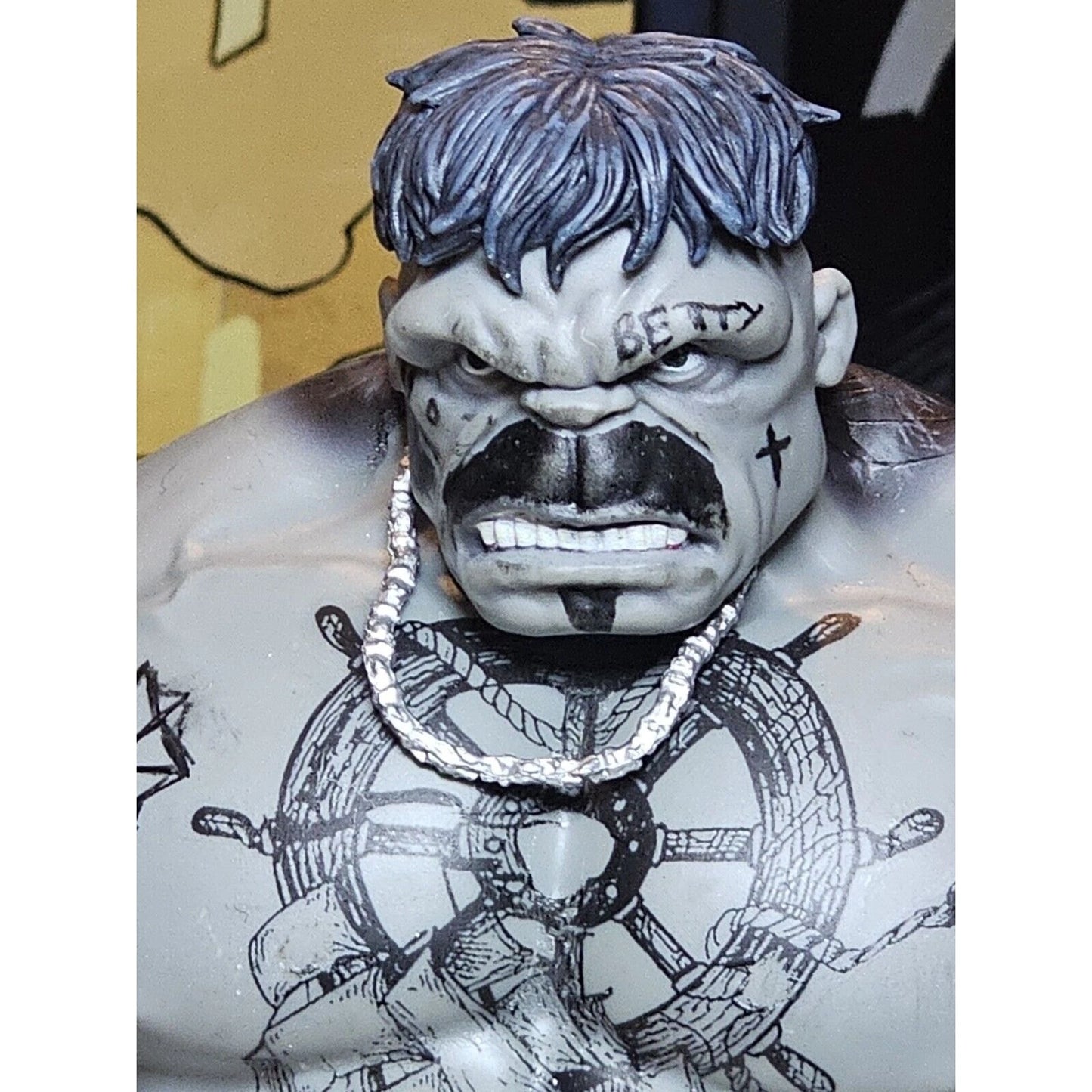 Custom Tattoed Hulk Marvel Legends Hasbro 80th Retro Classics Deluxe Baf