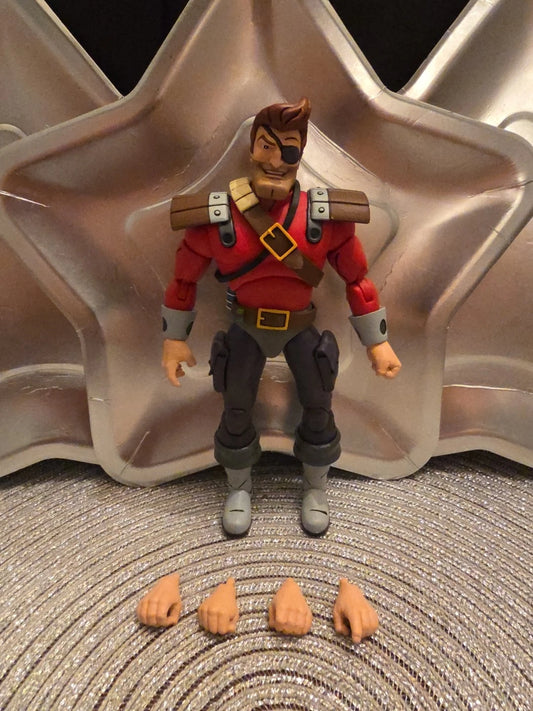 NECA TMNT Teenage Mutant Ninja Turtles Dirk Savage Figure From Mona Lisa 2 Pack