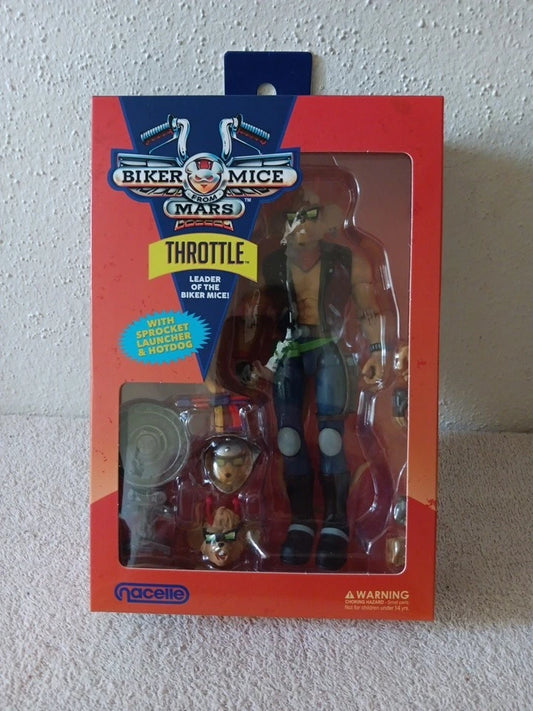 Nacelle Biker Mice From Mars Throttle 7” Action Figure