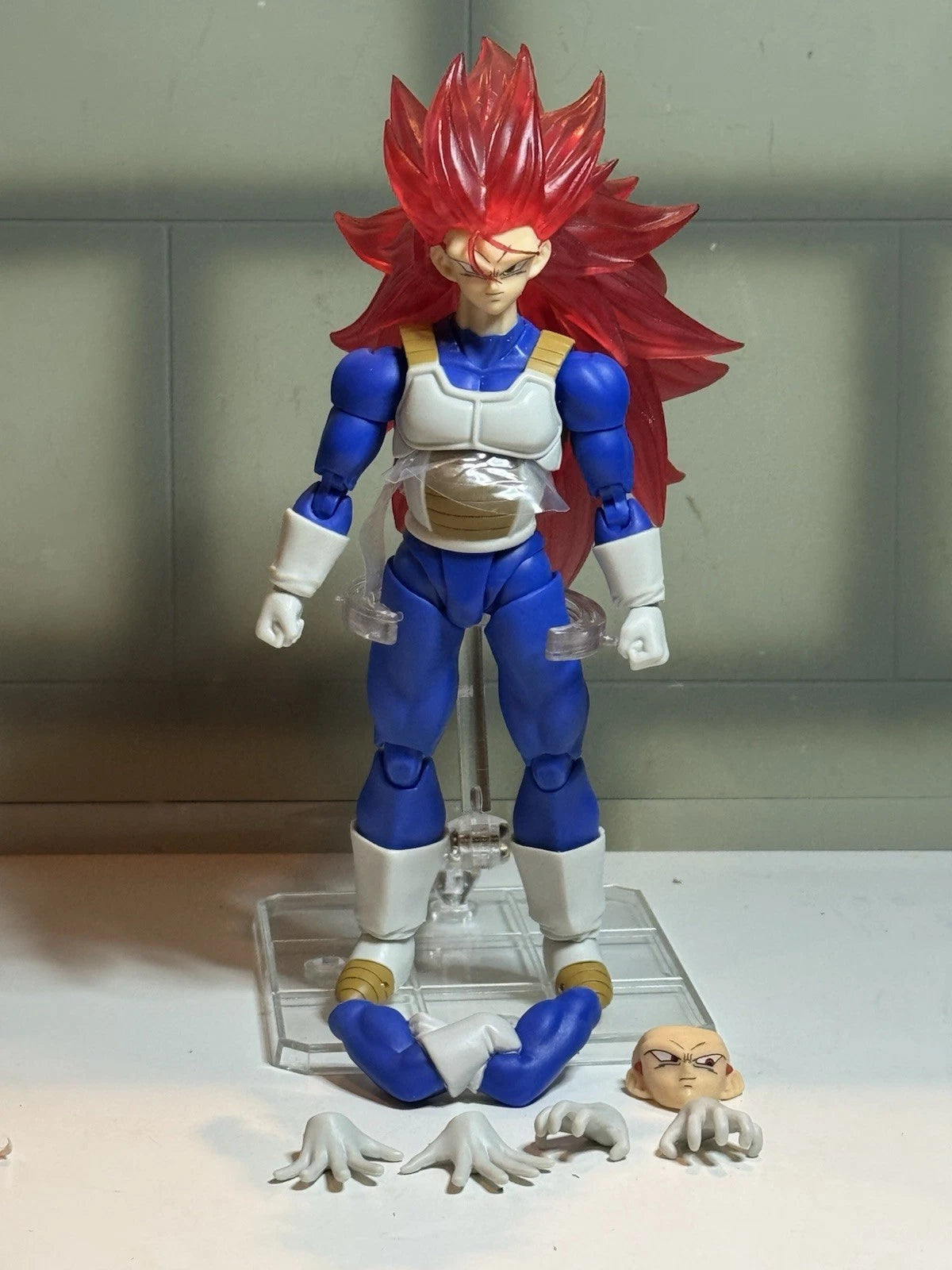 Custom Super Saiyan 3 Red Trunks Figuarts w/ SSS head tonsenarttoys
