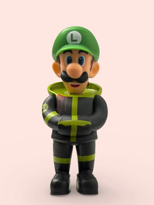 Custom Luigi Gorilla TEQ63 Micro 3-inch by Quiccs x Martian Toys