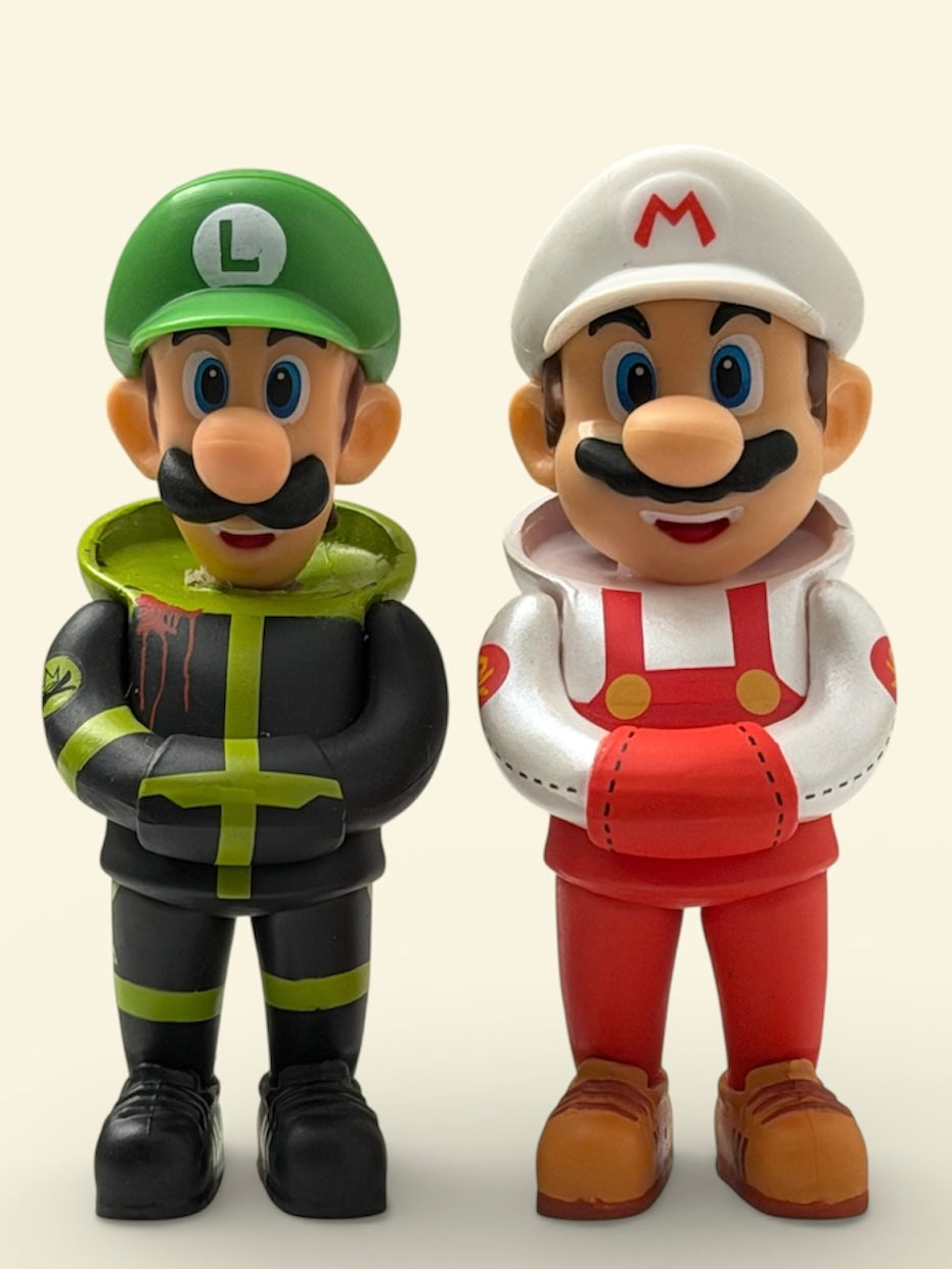 Custom Luigi Gorilla TEQ63 Micro 3-inch by Quiccs x Martian Toys
