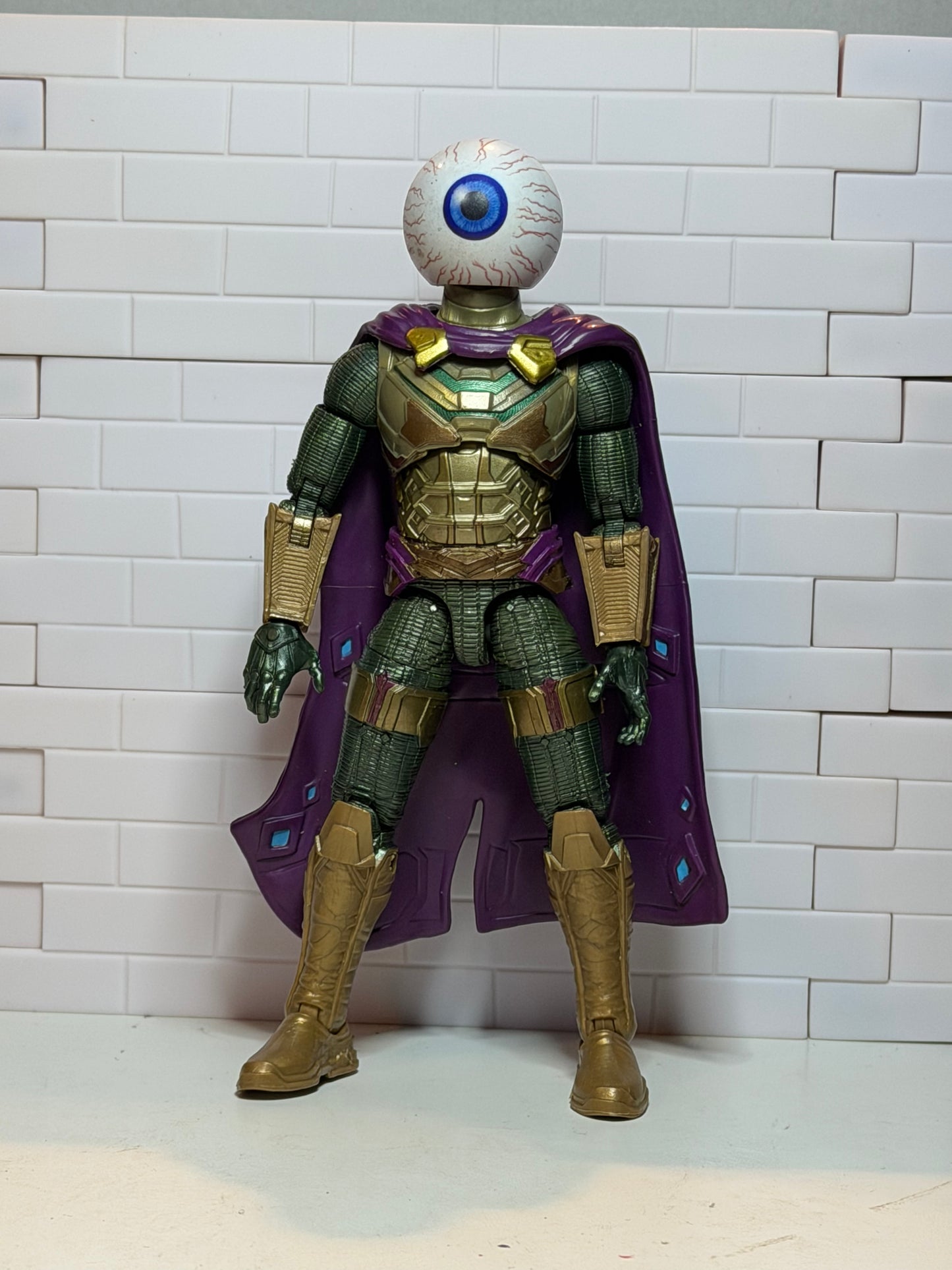 Marvel Legends Spider-Man Far From Home Mysterio 6” Figure w/ Custom Eyeball Head