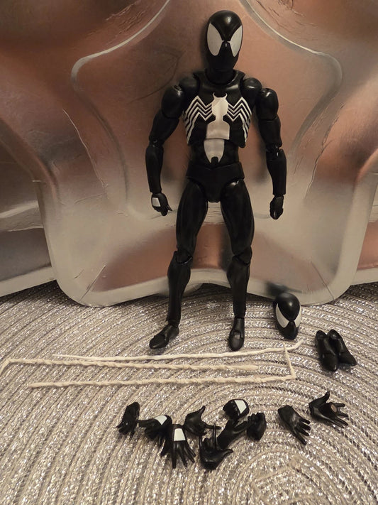 CT Toys Symbiote Spider-Man Black Suit Action Figure No. 147 6” Marvel