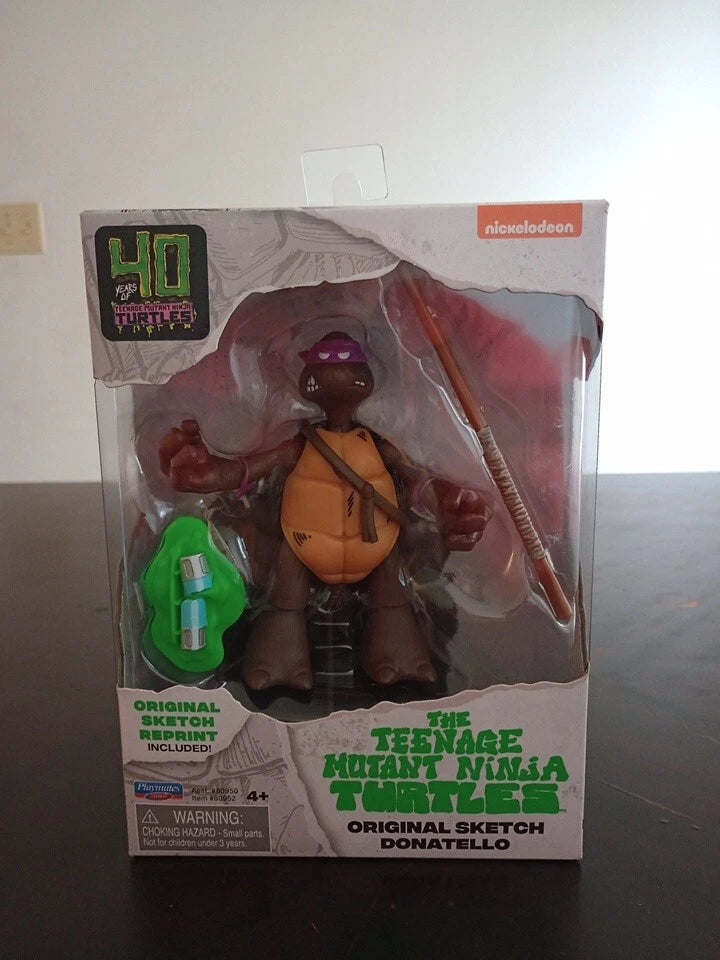 TMNT Teenage Mutant Ninja Turtles: DONATELLO, 40th Original Sketch, 4"