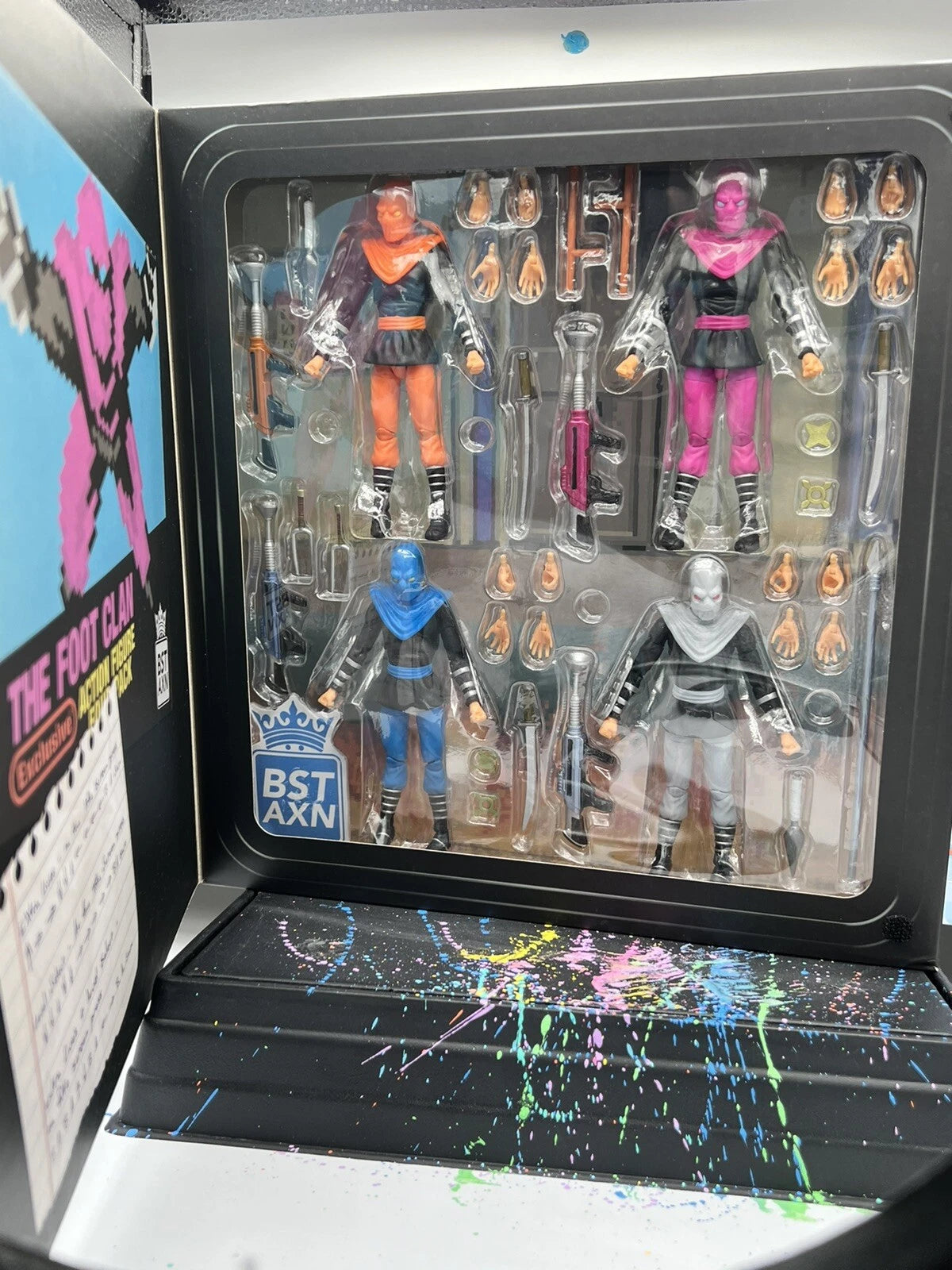 BST AXN TMNT The Foot Clan Exclusive Action Figure 4 Pack SEALED 2022 IN HAND