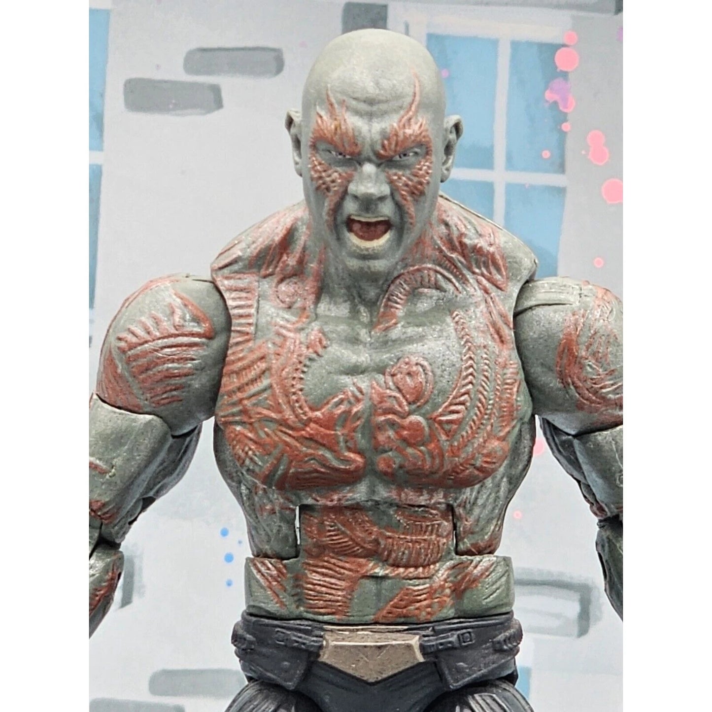 Custom Painted Drax Marvel Legends Guardians Of The Galaxy Vol. 2
