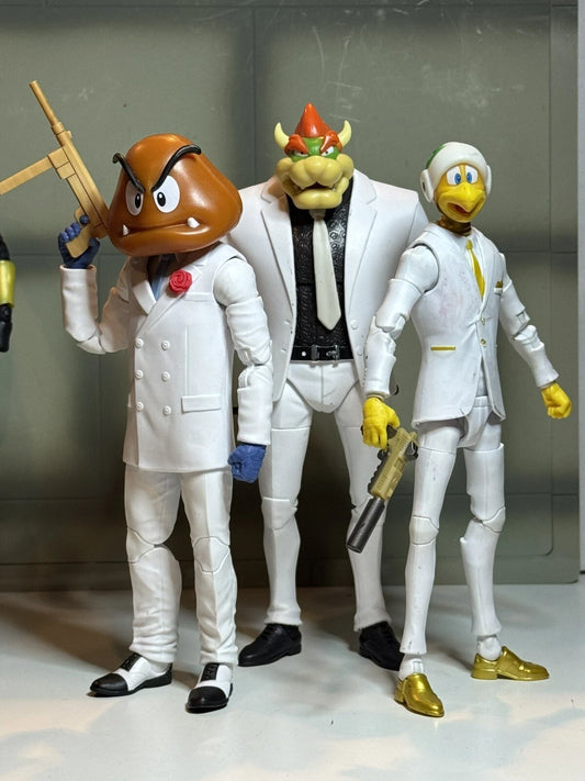 CUSTOM Bowser Koopa Trooper Goomba G.I. Joe Classified Fortnite 6” Figure Lot