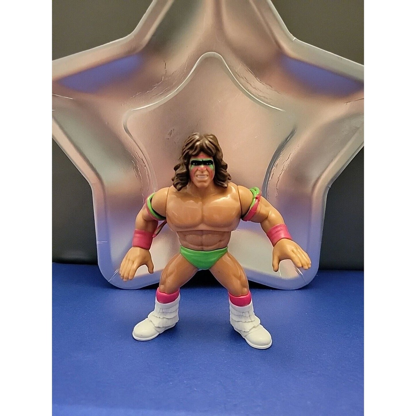 Ultimate Warrior WWE Mattel Retro Hasbro Style Wrestling Action Figure WWF Rare