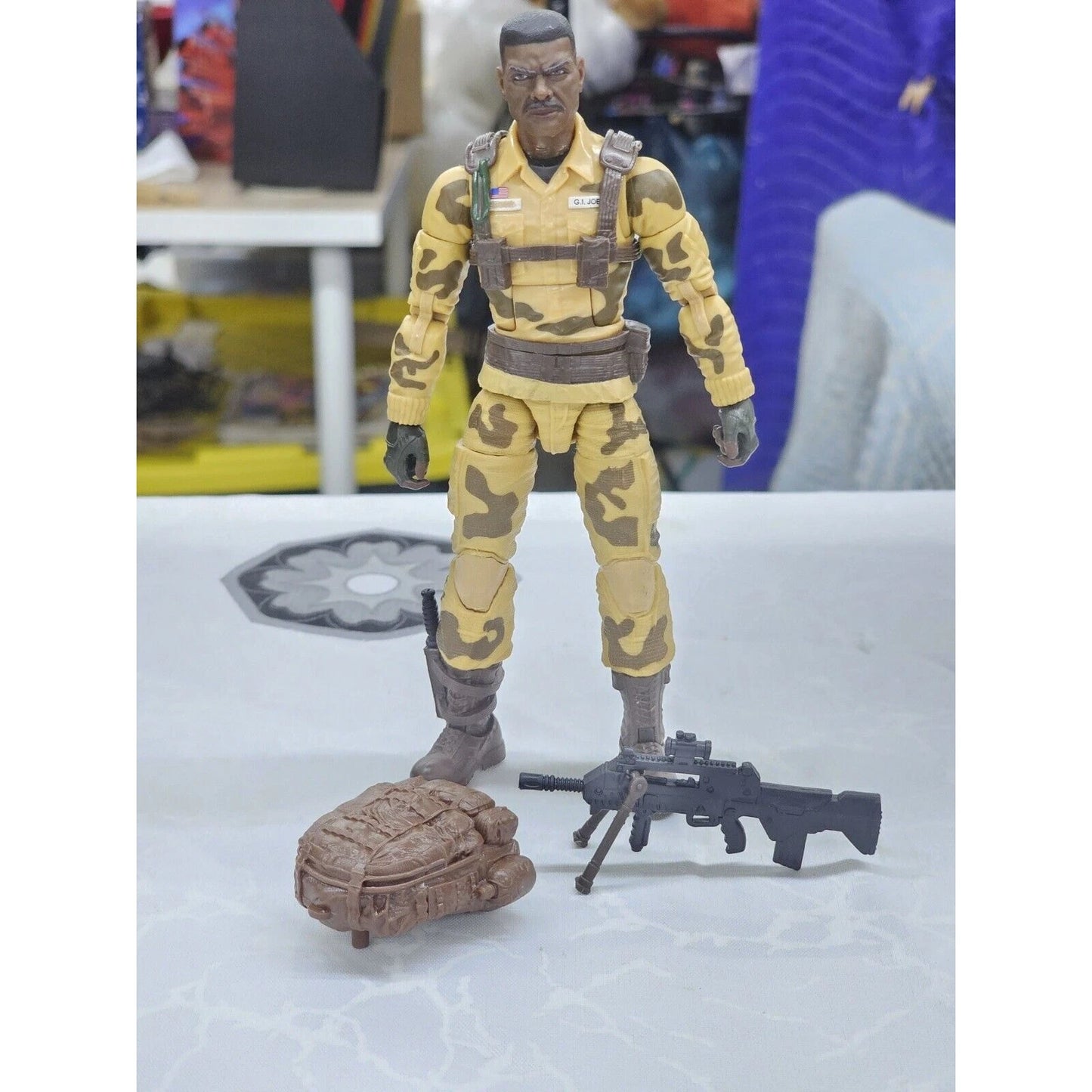 Custom SGT Stalker GI Joe Classified Series Dessert Camo Dusty