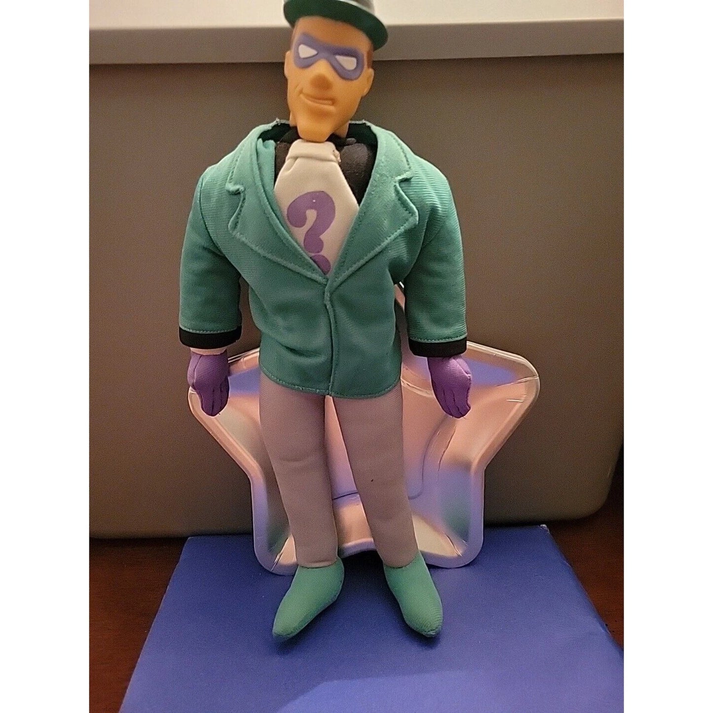 Vintage 1999 RIDDLER Plush Batman Animated Series WB KIDS 20in