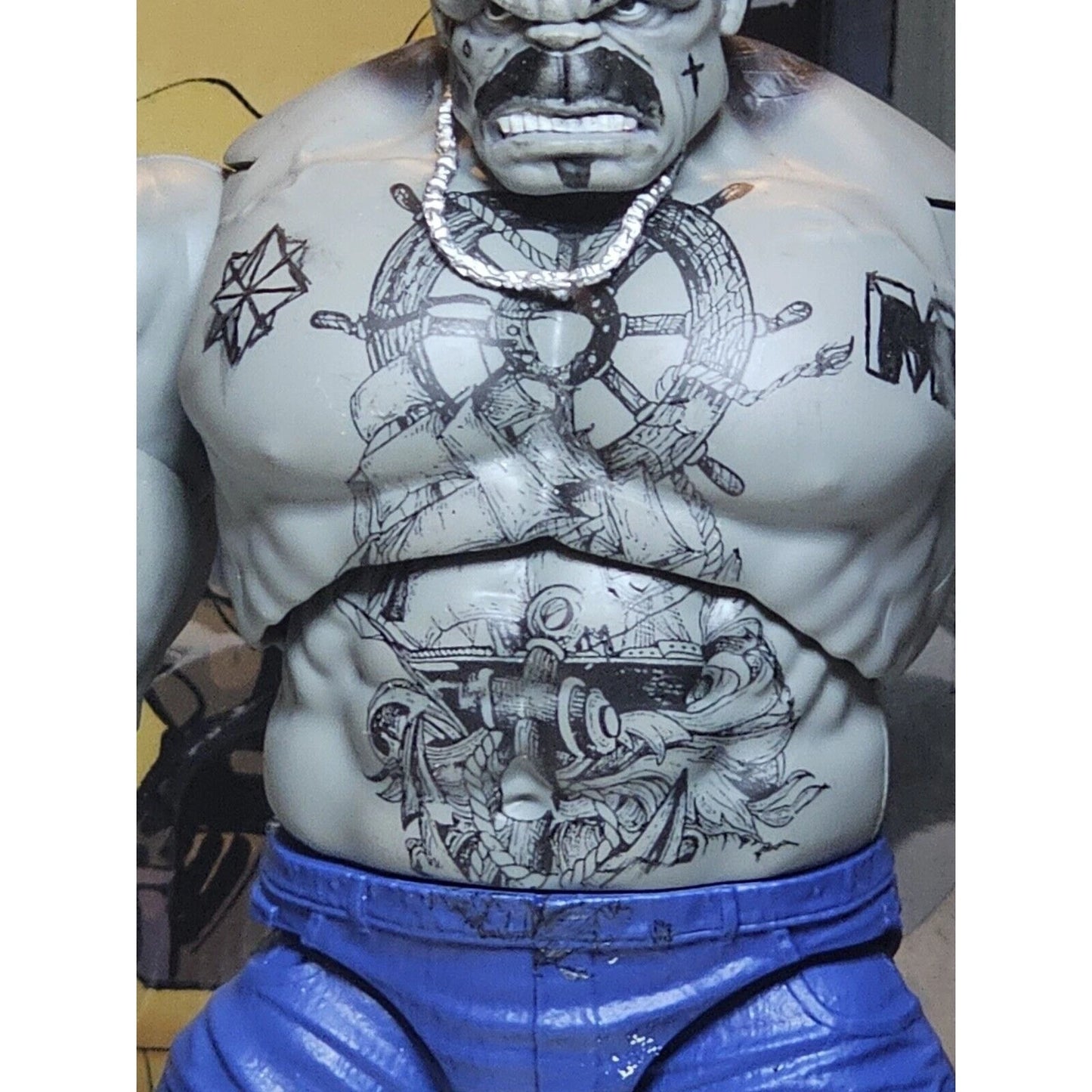 Custom Tattoed Hulk Marvel Legends Hasbro 80th Retro Classics Deluxe Baf