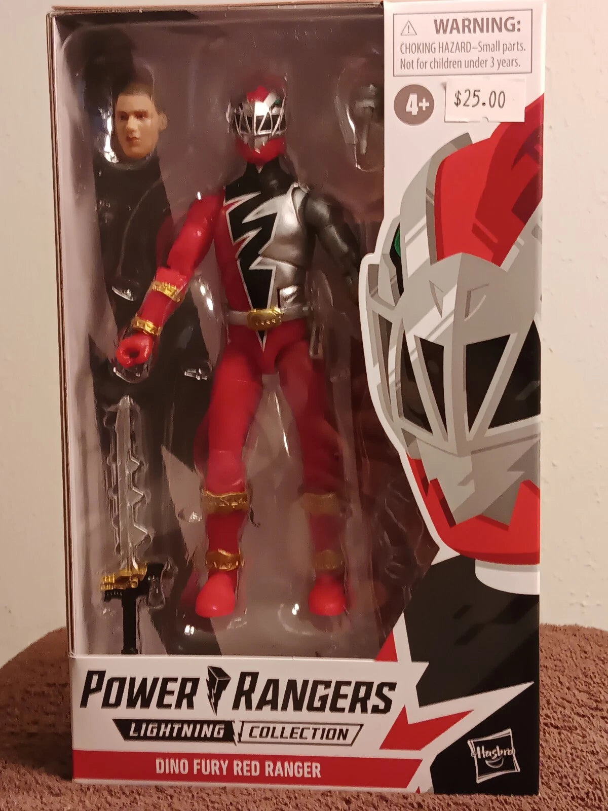 Hasbro Power Rangers Lightning Collection Dino Fury Red Ranger 6” Figure New