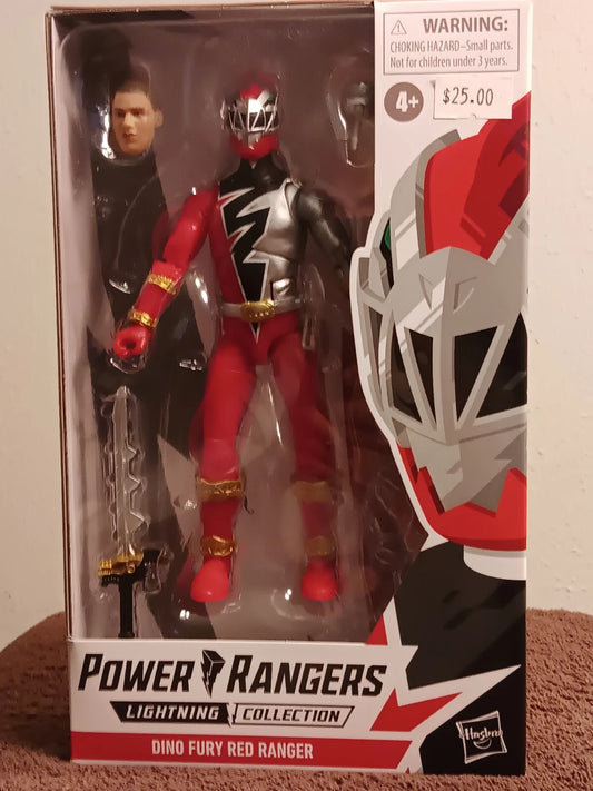 Hasbro Power Rangers Lightning Collection Dino Fury Red Ranger 6” Figure New