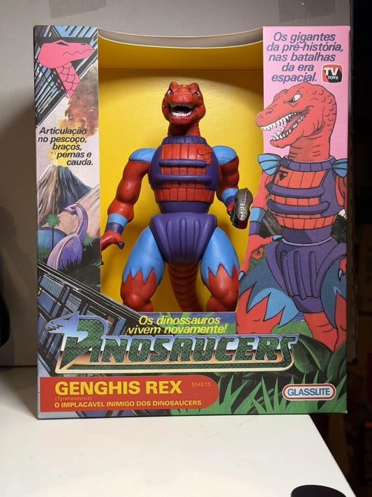 Dinosaucers Genghis Rex Resin Reproduction 8" w/ Custom Packaging