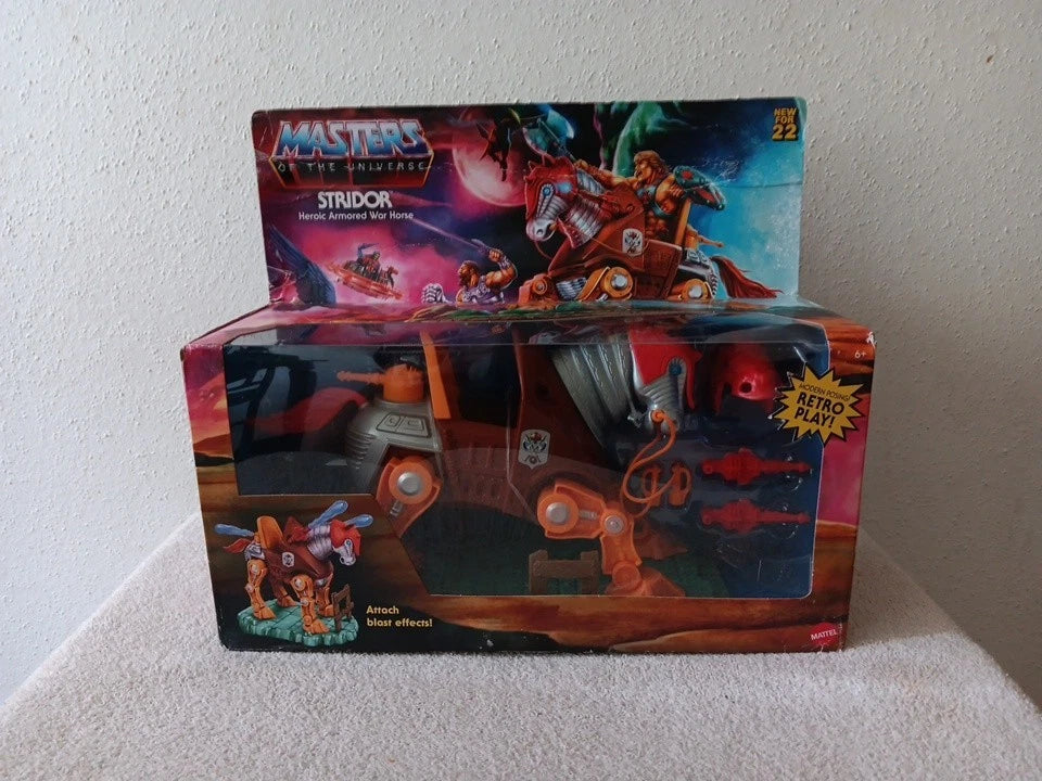 MASTERS OF THE UNIVERSE ORIGINS STRIDOR FIGURE HEROIC WAR HORSE