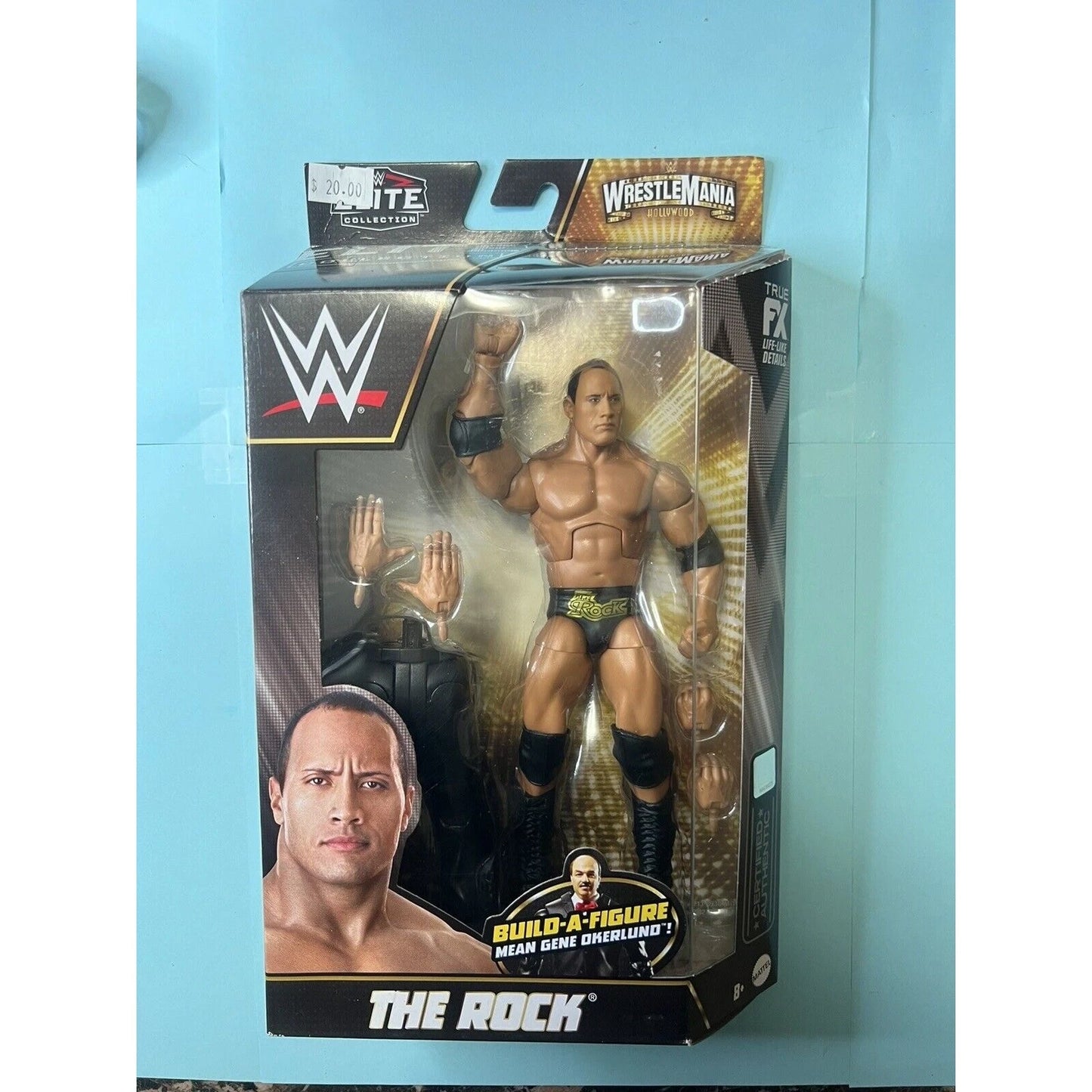 Mattel WWE Wrestlemania 39 Elite The Rock Wrestling Action Figure