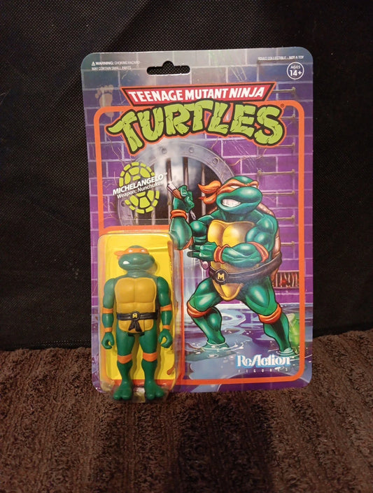 Teenage Mutant Ninja Turtles Michelangelo 3.75 in Reaction Figure