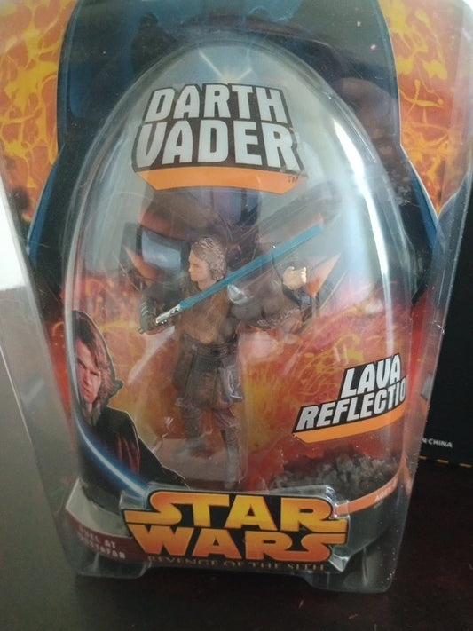 Darth Vader Lava Reflection Star Wars Duel at Mustafar Action Figure Box Damage