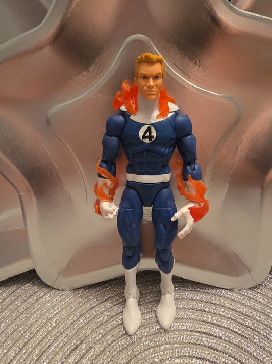 Marvel Legends Hasbro Retro Fantastic Four Human Torch Action Figure (G)