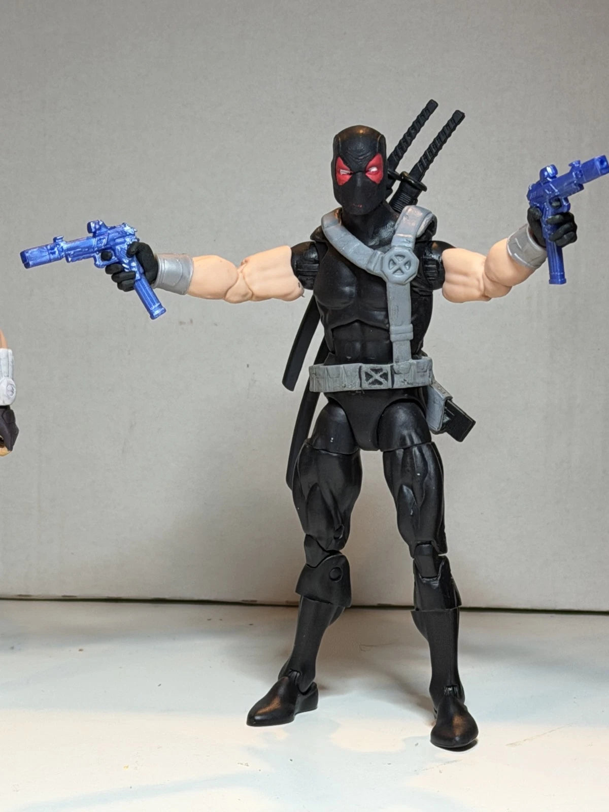 Custom Deadpool Weapon X Marvel Legends Black Red X-Men