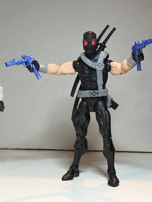 Custom Deadpool Weapon X Marvel Legends Black Red X-Men