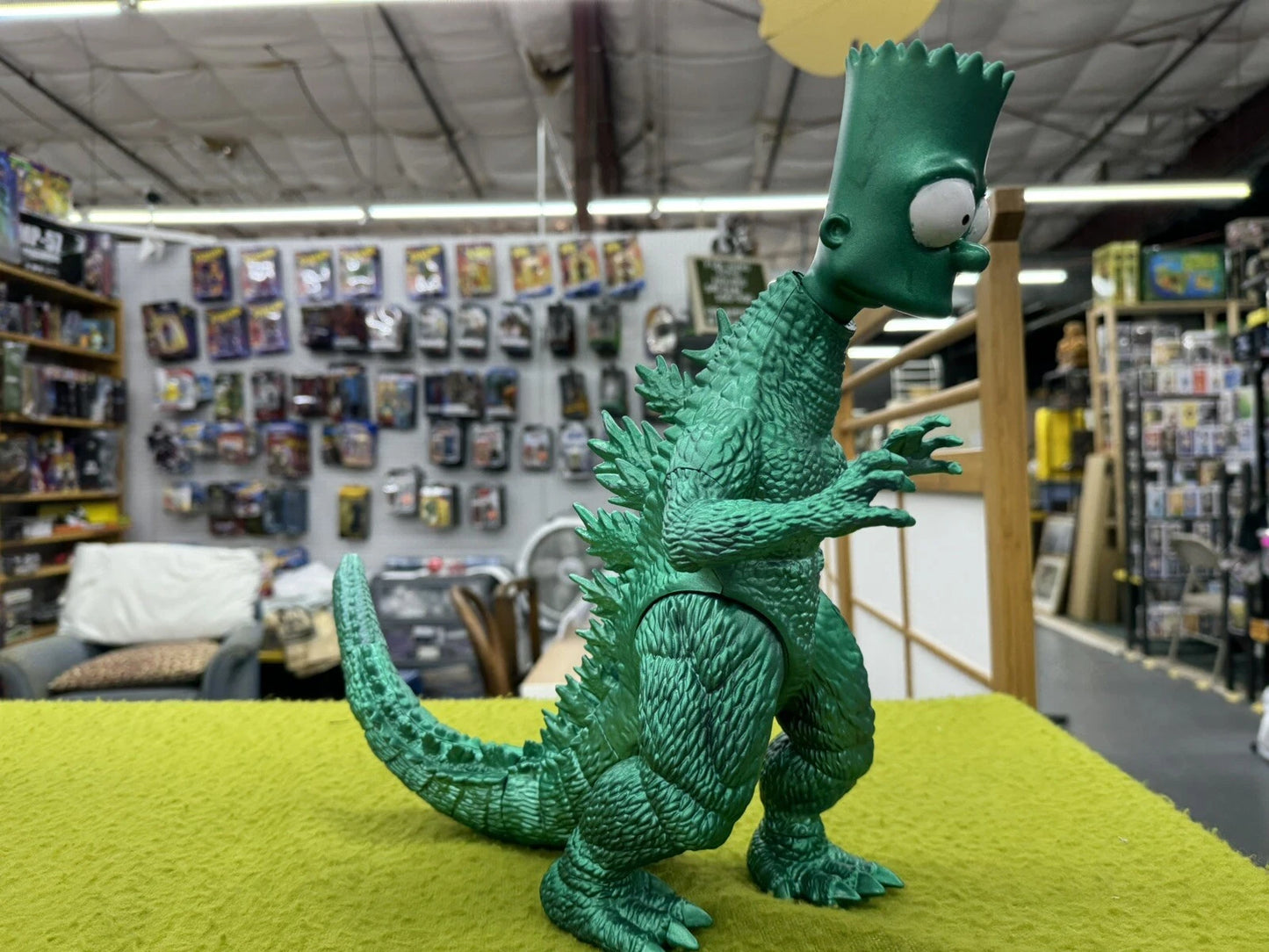 Custom Bartzilla BANDAI GODZILLA 12” Tall BART Simpson Jakks Nightmare Super7