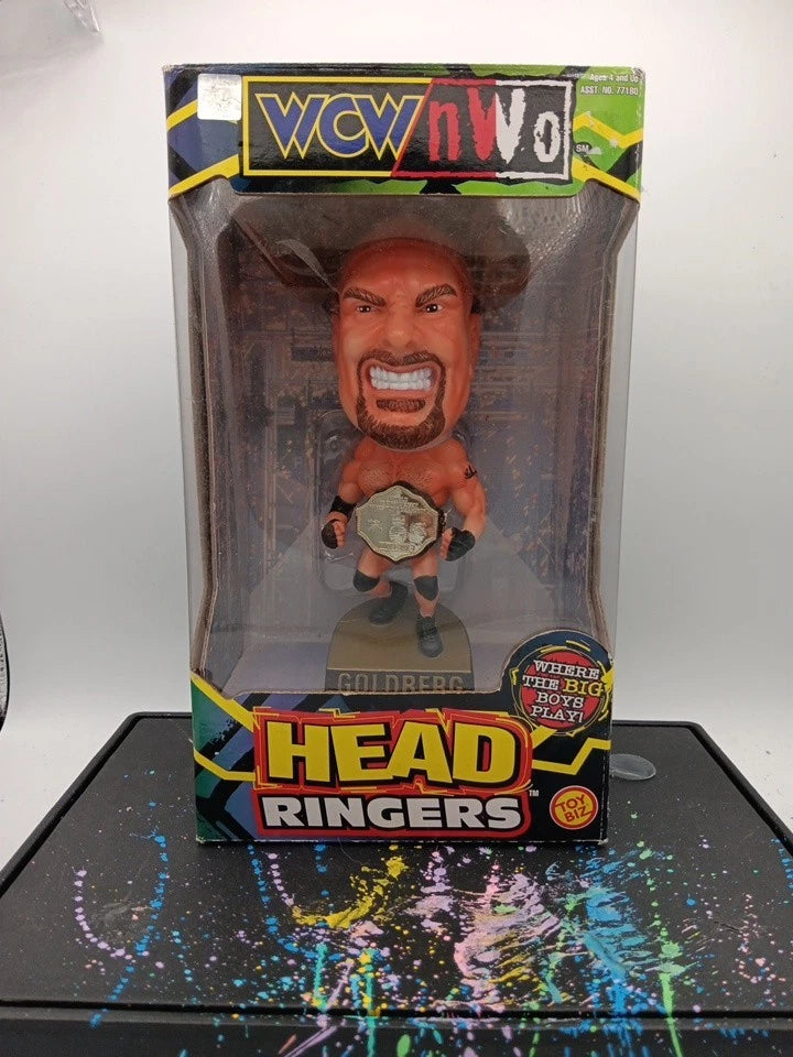 WCW NWO ToyBiz Head Ringers Figure GOLDBERG 1999