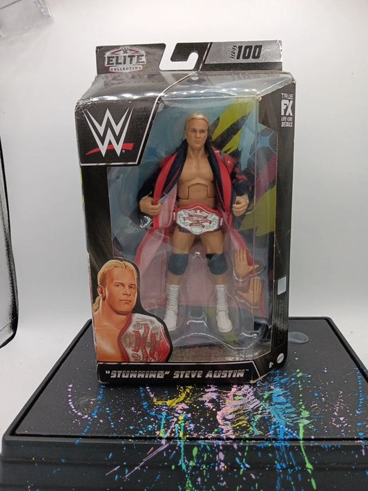 Stunning Steve Austin WWE Elite Series 100 Figure TV Title Belt Mattel