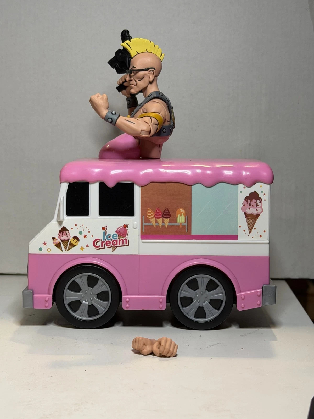Custom Grunt Jce Cream Truck NECA Teenage Mutant Ninja Turtles TMNT Cartoon