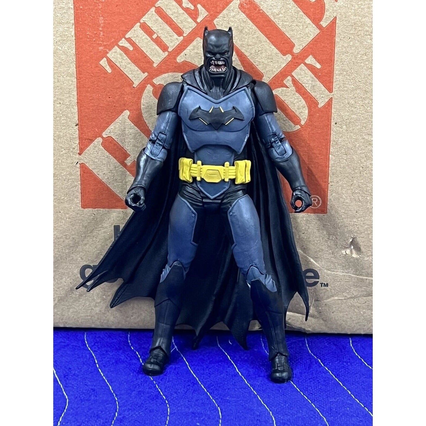 Custom Knightmare Batman McFarlane DC Multiverse BATROCITUS (Dark Metal) 7"