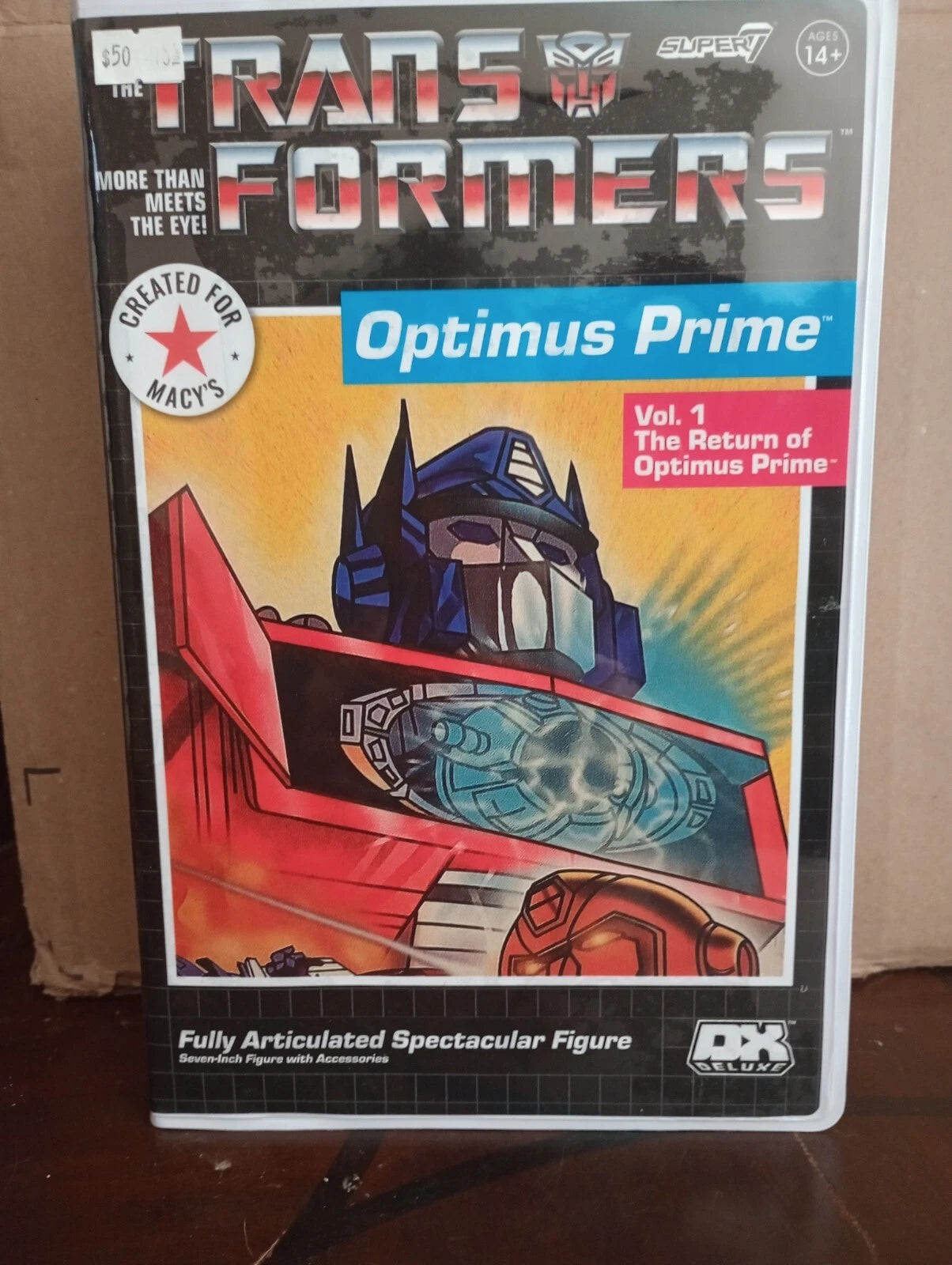 TRANSFORMERS OPTIMUS PRIME DX Deluxe Figure MACYS Exclusive Vol. 1 SUPER7