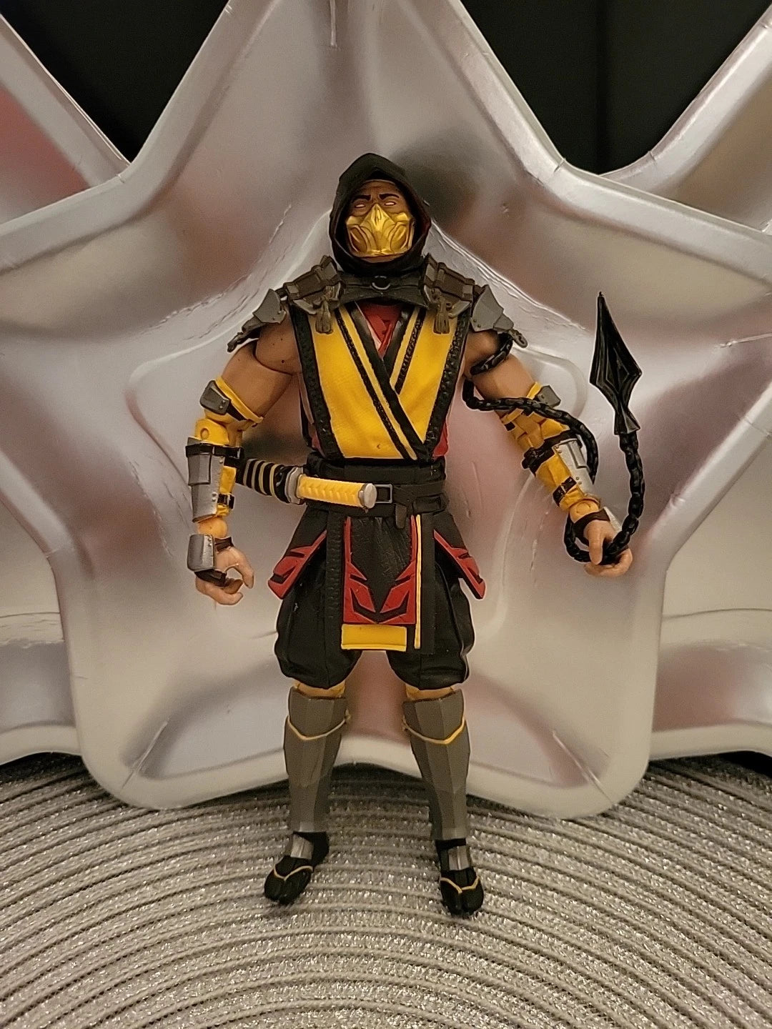 2019 McFarlane Toys Mortal Kombat 11 Scorpion 7” Figure Has All Weapons No Stand