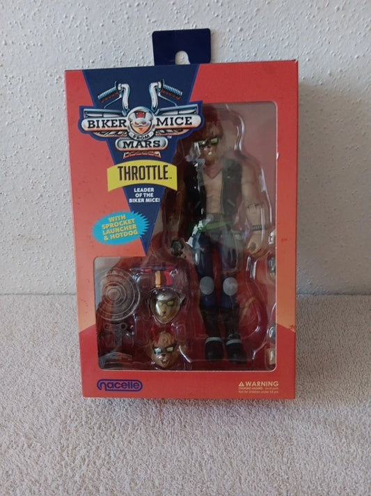 Biker Mice From Mars Throttle w Sprocket Launcher Hotdog Nacelle Figure
