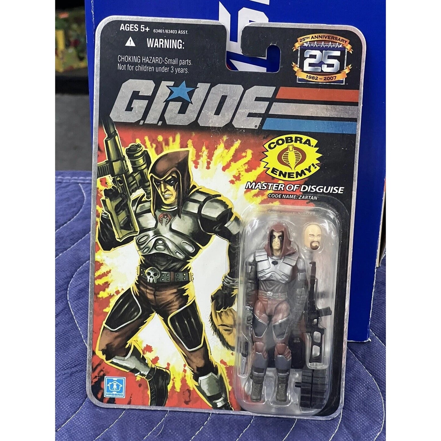 GI Joe 25th Anniversary Zartan Master of Disguise 3.75 Hasbro 2008 Foil Card