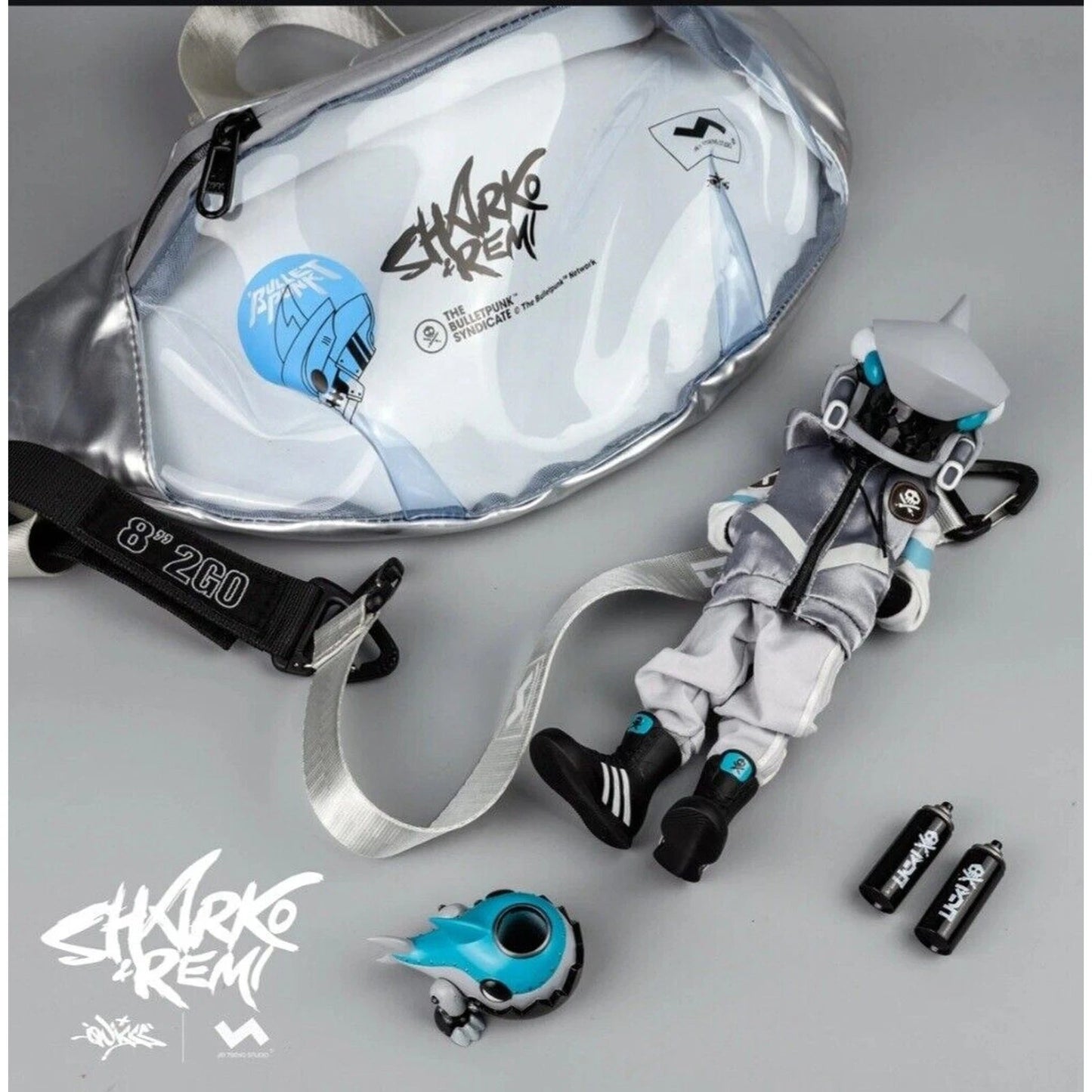 Sharko & Remi Jt Studio X Quiccs White Grey Ghost Colorway
